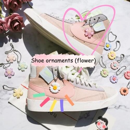 1PCS DIY Flowers Shoe chain decoration girls and children shoes accessories trend creative Shoelace decorative shoes accessories