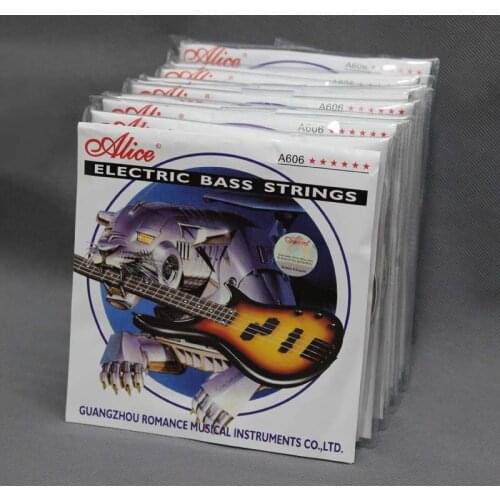 10 Sets Alice A606(4) Steel Core Nickel Alloy Wound Guitar Strings 1st-4th Electric Bass Strings