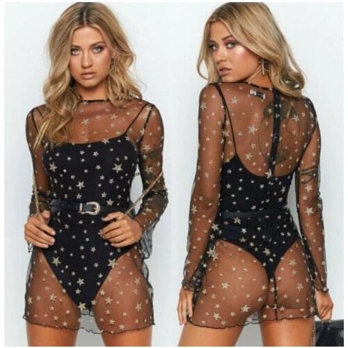 2021 Sexy Womens Mesh Fishnet Thin Transparent Bikini Cover Up Swimwear Swimsuit Beach Sun Protectin Cocer Up
