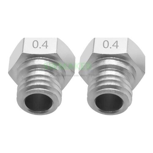 4pcs Finder stainless steel Nozzle size 0.2mm 0.3mm 0.4mm 0.5mm 0.6mm 0.8mm 1.75mm for Flashforge Finder 3D printer spare parts
