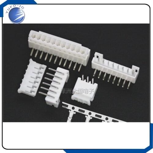 50set 2/3/4/5/6/7/8/9/10/11/12P pin Header 2.0mm male and female + housing PH2.0 2mm Connectors PH-A right angle pins 90 degree