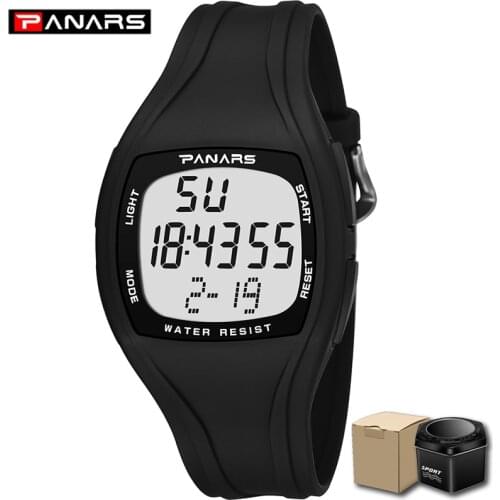 PANARS Mens Watches Digital Sports Men 50M Waterproof Wirstwatches Military Clock Count Down Watch Hour Relogio Masculino 1610