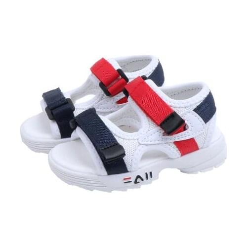Kids Shoes for Baby Boys and Girls Sandals Summer New Mesh Breathable Children Shoes Beach Non-slip Soft Bottom Toddler Sandals