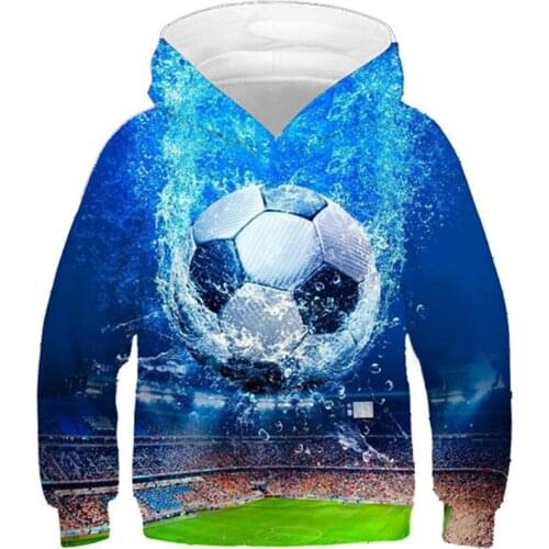 2020 Autumn Kids 3D Hoodies Football Dolphin Galaxy Anime Moon Brand Design Boys Girls Hooded Sweatshirts Children Pullover Tops