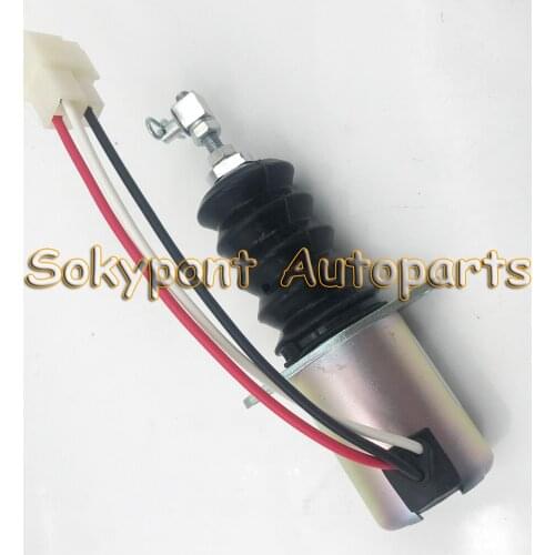 Fuel Stop Solenoid Valve 119629-66801 12v For YM 3TNE88 1pc