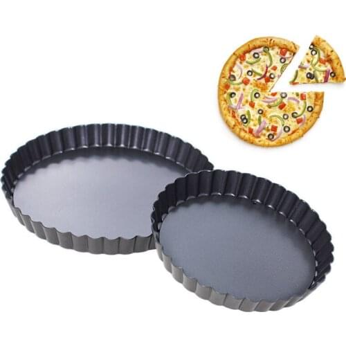 6 Inch Non-stick Cakes Molds Round Aluminum alloy Black Baking Pan For Pie Cheese Bottom Removable Kitchen Tools
