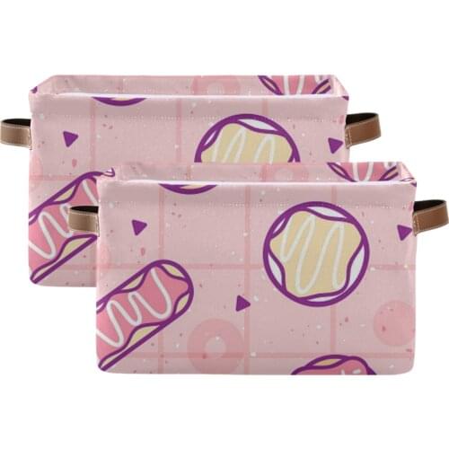 Multi-function Folding Storage Box With Handle At The Sides Dirty Clothes Kids Toys Pink Storage Basket Socks Underwear Storage