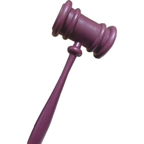 Courtroom Gavel Kids Toy Cosplay Hammer Toy Judge Barrister Hollow Plastic For Boys Girls
