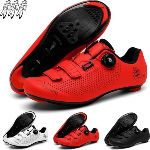 Professional Road Bike Shoes Mens Self-Locking Non-Slip Bicycle Shoes Sapatilha Ciclismo Ladies Outdoor Cycling Sports Shoes