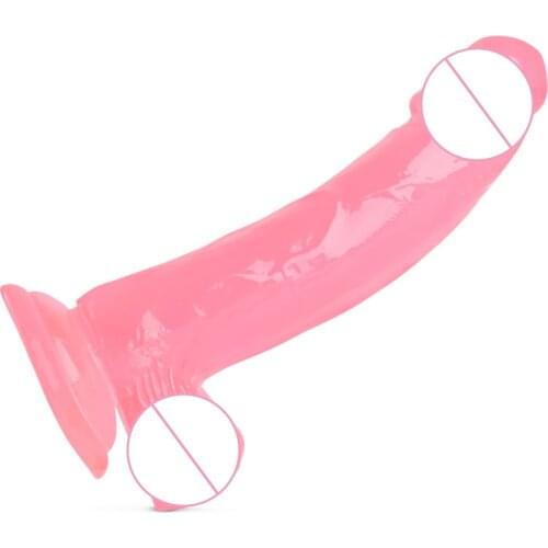 Soft Realistic Jelly Dildo Suction Cup Strap On Big Penis no Vibrator Male Artificial Penis Adult Sex Toys for Women Masturbator