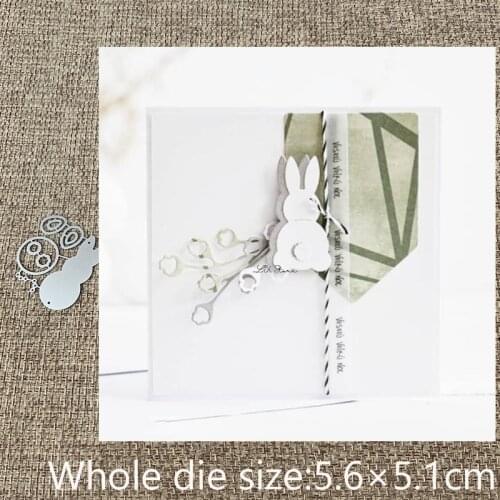 New Design Craft Metal stencil mold Cutting Die Bunny butt decoration scrapbook die cuts Album Paper Card Craft Embossing