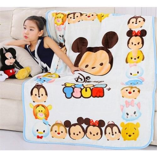 Disney cartoon Mickey Frozen Elsa Anna blanket baby boy girl home decoration soft warm blanket office air conditioning blanket