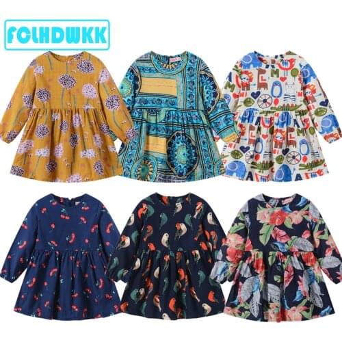 Girls Dresses 2019 Fashion Kids Girl Dress Flower Long sleeve princess dress fashion kids dresses childrens clothing 1-8Years