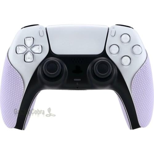 PlayVital Mauve Purple Anti-Skid Sweat-Absorbent Controller Grip Textured Soft Rubber Pads Handle Grips for PS5 Controller