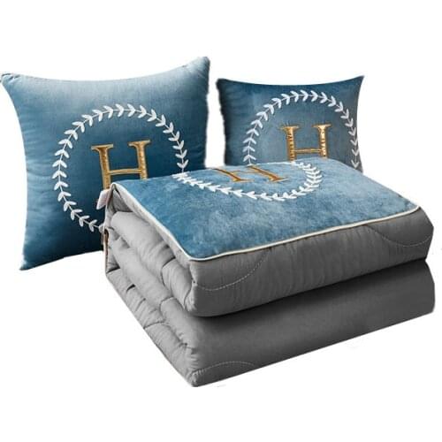 Skin Soft Anime Blanket Cotton Multifunctional Pillow Office Cushion Car Side Pad Waist Air Conditioning Quilt Throw Blanket