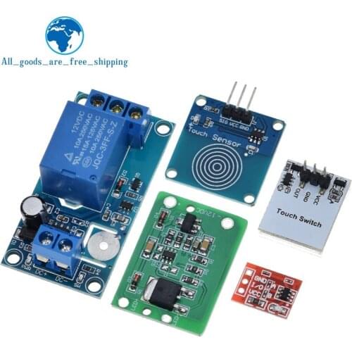 TTP223 12V 1-Channel Touch Relay Module Capacitive Touch Key Switch Sensor Self-Locking/No-Locking HTTM Touch Button For Arduino