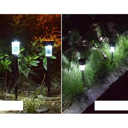 LED Solar Lamp Stainless Steel Solar Lawn Light For Garden Decorative 100% Solar Power Outdoor Solar Lamp for garden decoration