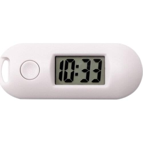 Silent Luminous Mini Portable Digital Electronic Clock Student Exam Study Library Pocket Watch Green Backlight LCD Display