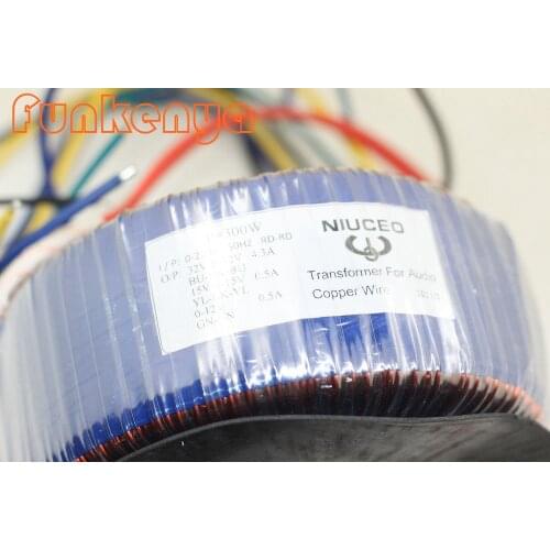 300W 32V-0-32V 15V-0-15V 0-12V Transformer HIFI Audio Special Pure Copper Line