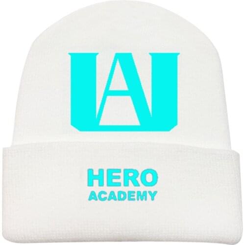 Unisex Anime My Hero Academia Midoriya Izuku Bakugou Katsuki Hip Hop Knitted Masked Hat Brimless Pullover Cap Headgear Helmet
