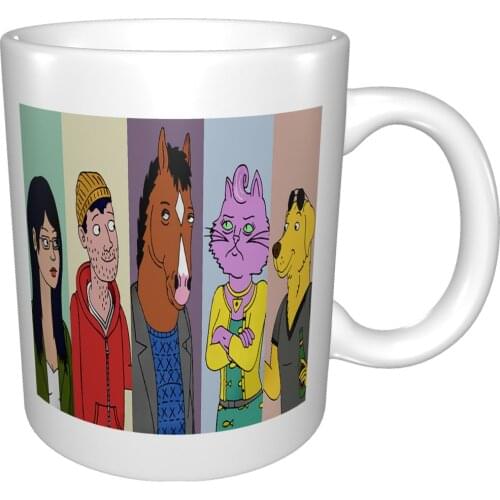 Bojack Tv Series Horseman Characters Fan Mug Coffee Cup Coffee Mug Vintage Wine Glasses Mugs Coffee Cups