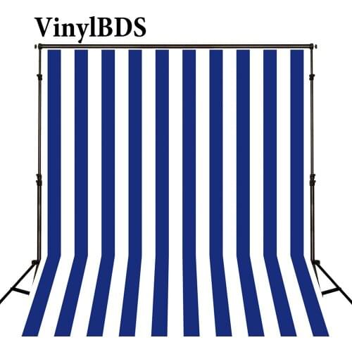VinylBDS Photo Background Blue And White Strips Wall Baby Studio Photo Backdrops Background