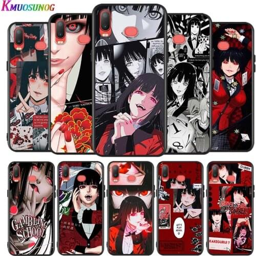 Anime Yumeko Kakegurui For Samsung Galaxy A9 A8 Star A750 A7 A6 A5 A3 Plus 2018 2017 2016 Bright Black Phone Case