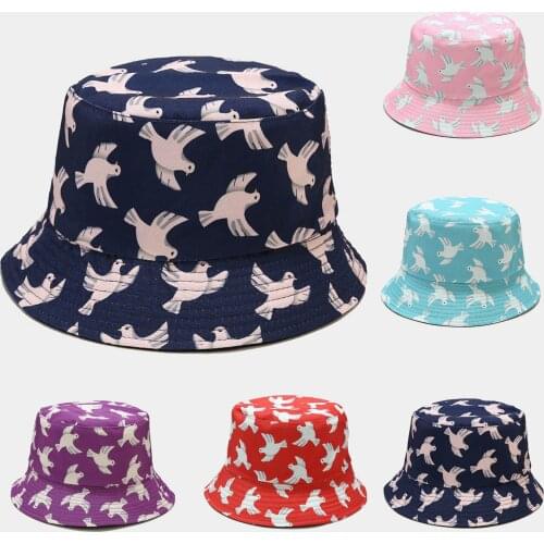 Womens Hats Fashion Printing Sunshade Fishermans Hat Basin Hat Outdoor Bucket Hat Caps Женская Шляпа Рыбака Кепка