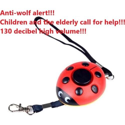 Bionic Beetle Keychain Girl Anti-Wolf Siren 130 Decibel High Volume Caller Self-Defense Alarm For The Elderly And Children