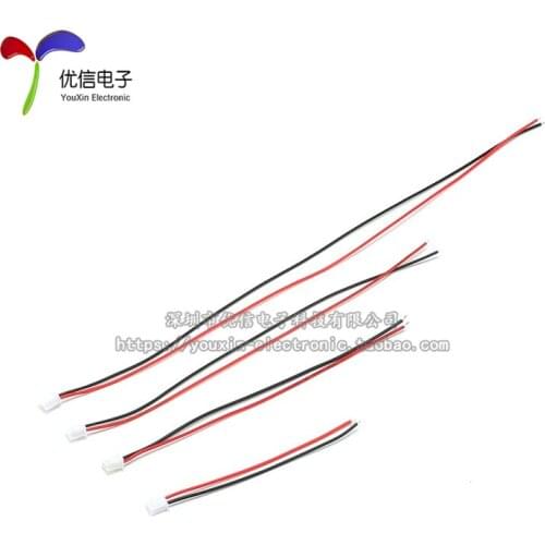 20pcs/XH2.54-2P Belt line Single head Long 10CM 15CM 20CM 30CM National standard 24# Line