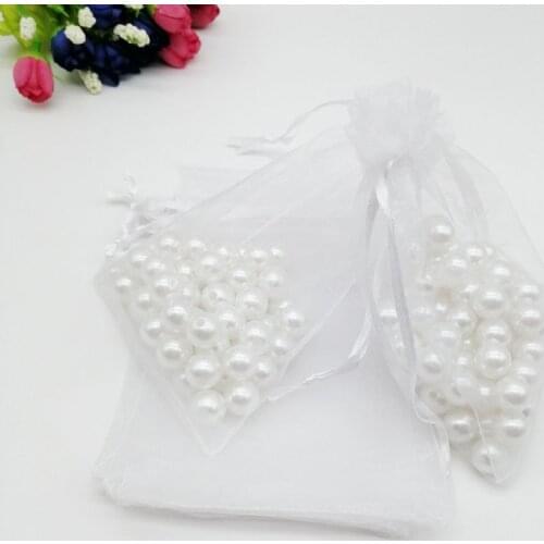 200pcs Organza Bag Jewelry Bags Pouch 20x30cm Jewelry Packaging Display Organza Drawstring Bag Packaging For Jewelry Pouches Bag