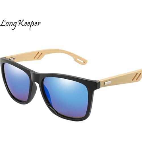 2020 Retro Bamboo Wood Sunglasses Men Brand Desgin Square Sunglasses Women Mirror Sun Glasses Shades lunette Gafas de sol UV400