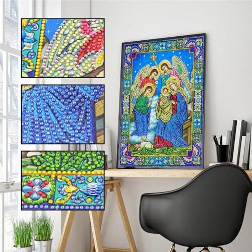 5D Special Crystal Diamond Painting DIY Embroidery Religious Character Painting Home Decoration Painting