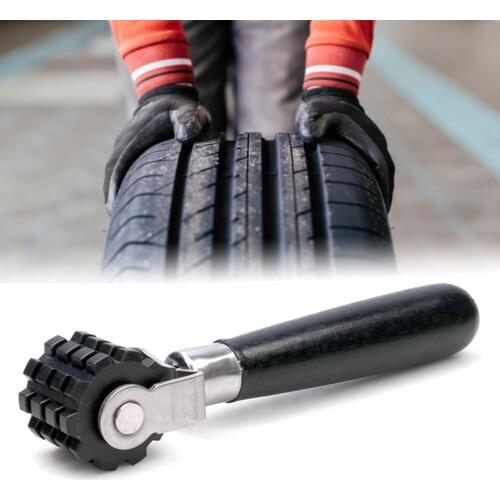 80% Hot Sales!! Roller Big Gear No Burr Stainless Steel Soundproof Tire Repairing Wheel for Patch