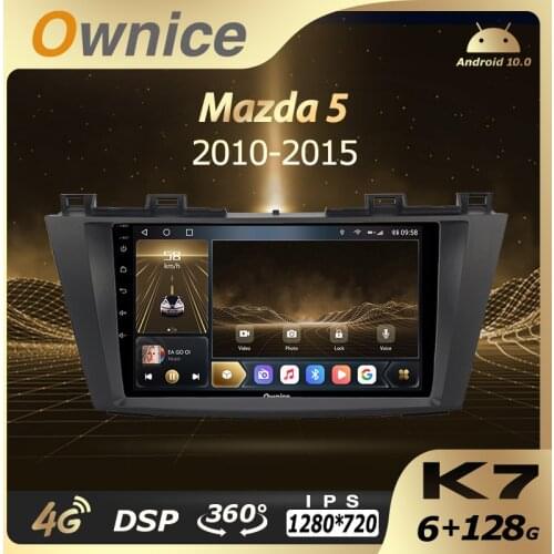 Ownice Car Multimedia for Mazda 5 2010-2015 2Din Android 10.0 auto radio car Audio stereo 6G+128G 4G LTE 360 Camera 1280*720