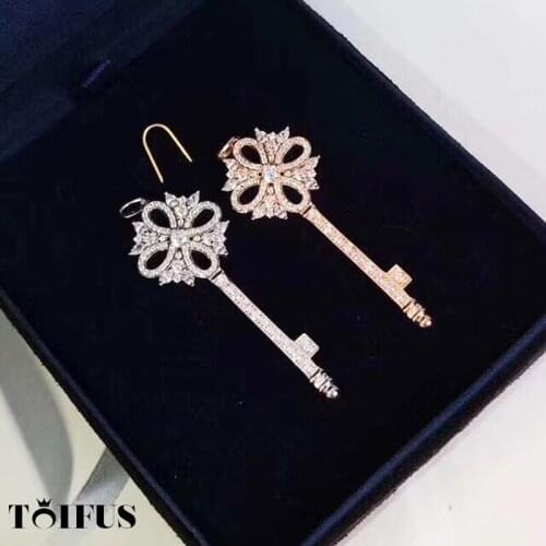 TIF Sterling Silver Snowflake Sweater Chain Super Classic Snowflake Key, Gift For Girlfriend And Best Friend