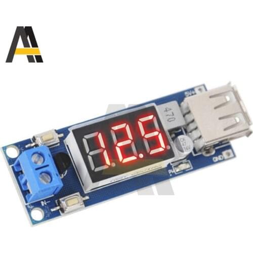 DC-DC 5V to 1.2 -24V Micro USB Step UP/Down Power Supply Module LED Digital Display Adjustable Boost Buck Converter