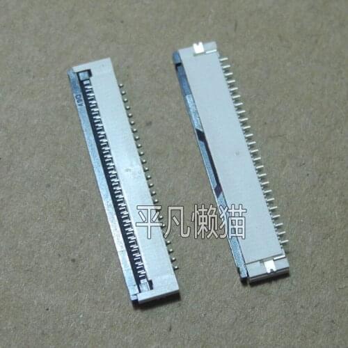 FPC 28-pin 1.0MM pitch Lower connection Clamshell socket Notebook Start-up touch keyboard buckle seat