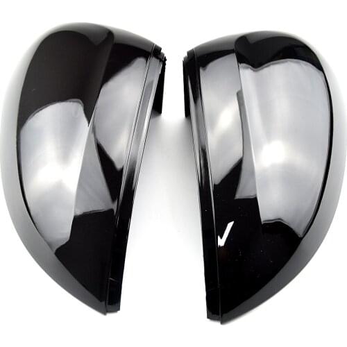 Bright black and Carbon Look black Mirror Cover Rearview Side Mirror Cap Housing For VW Passat B8