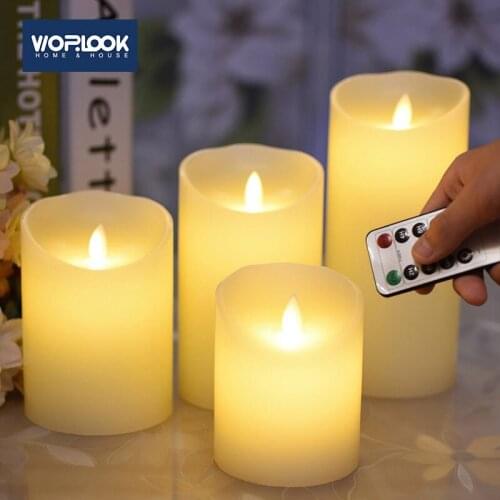 Creative New Year Candles Romate Led Fake Lights Swing Electronic Candle Romantic Marriage Easter Candle Set