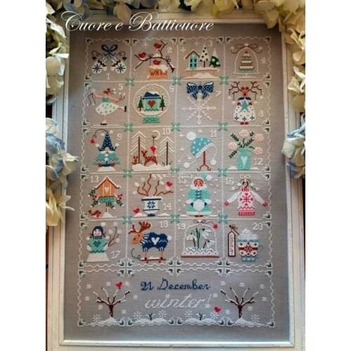ZZ899 Home Fun Cross Stitch Kit Package Greeting Needlework Counted Cross-Stitching Kits New Style Joy Sunday Kits Embroidery