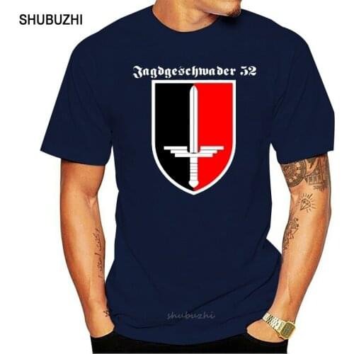 New Cotton Tee Shirt JG 52 Jagdgeschwader Luftwaffe Deutschland Erich Hartmann - T Shirt Summer T-shirt