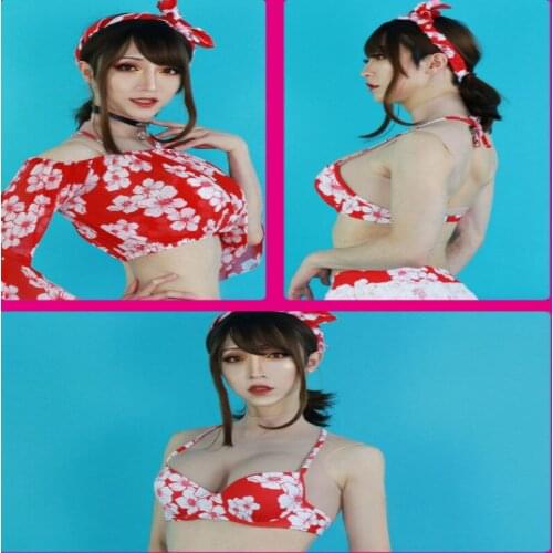 New New B Cup Transgender Crossdresser Artificial Silicone Fake Breast Forms Crossdressing False Boobs Men Bodysuit Sexy Mens