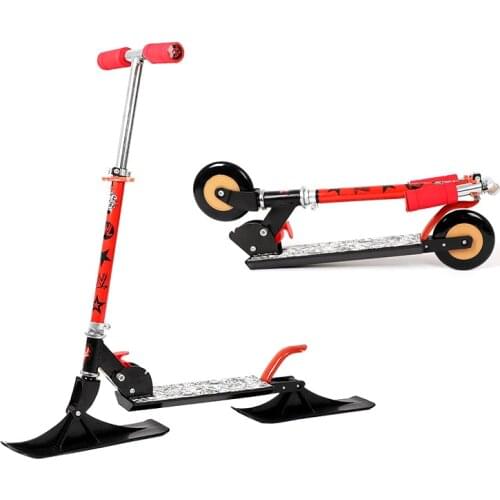 New Style Children Snowboard Two in one sled Scooter 125mm wheels Scooter Outdoor snowboard Children Scooter