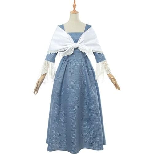 Danganronpa Cosplay Medieval Palace European Style Retro Temperament High Waist Long Sleeve Over-the-knee Dress Two-piece Dress