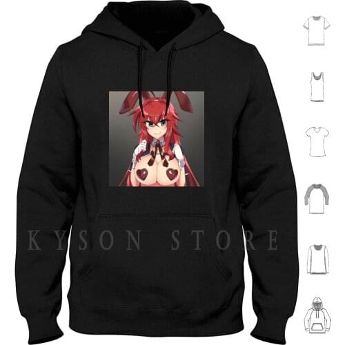 Bad Bunny Hoodie long sleeve Cotton Anime Manga Large Season Arc Cosplay Hyodo Shido Cartoon Akeno Rias Koneko