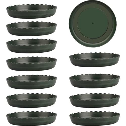 Plant Saucer Tray Trays Outdoor Base Drip Garden 12pcs For Indoor Desk Office Home Heavy Duty Flower Pot Plastic