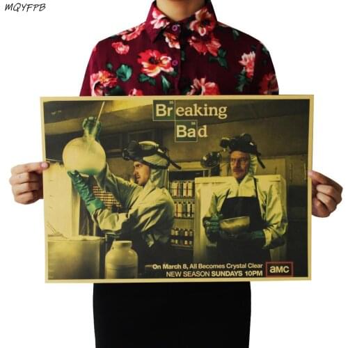 Movie Breaking Bad Kraft Paper Poster Home Room Wall Decoration Painting 50.5x35cm
