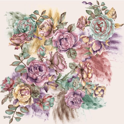 REYYAN SILK TEXTURED OYALIK WRITING-12-RENK-14