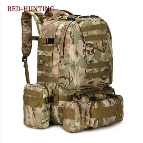 Multicam 50L Military Rucksacks Tactical Backpack Waterproof Assault Pack Combat Backpack Trekking Bag